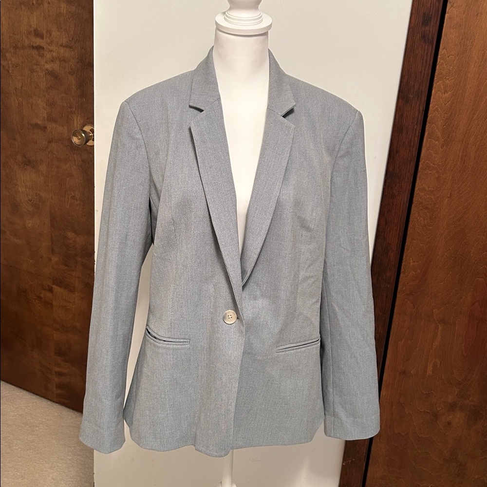 Express Light Gray Blazer